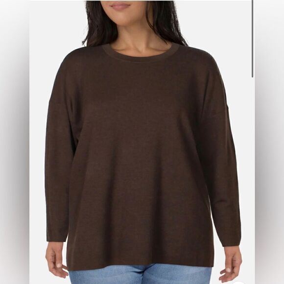 Eileen Fisher Womens Merino Wool Crewneck Tunic Sweater - Picture 1 of 7